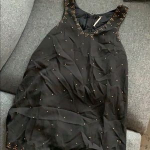 Free People Black and Gold Dress